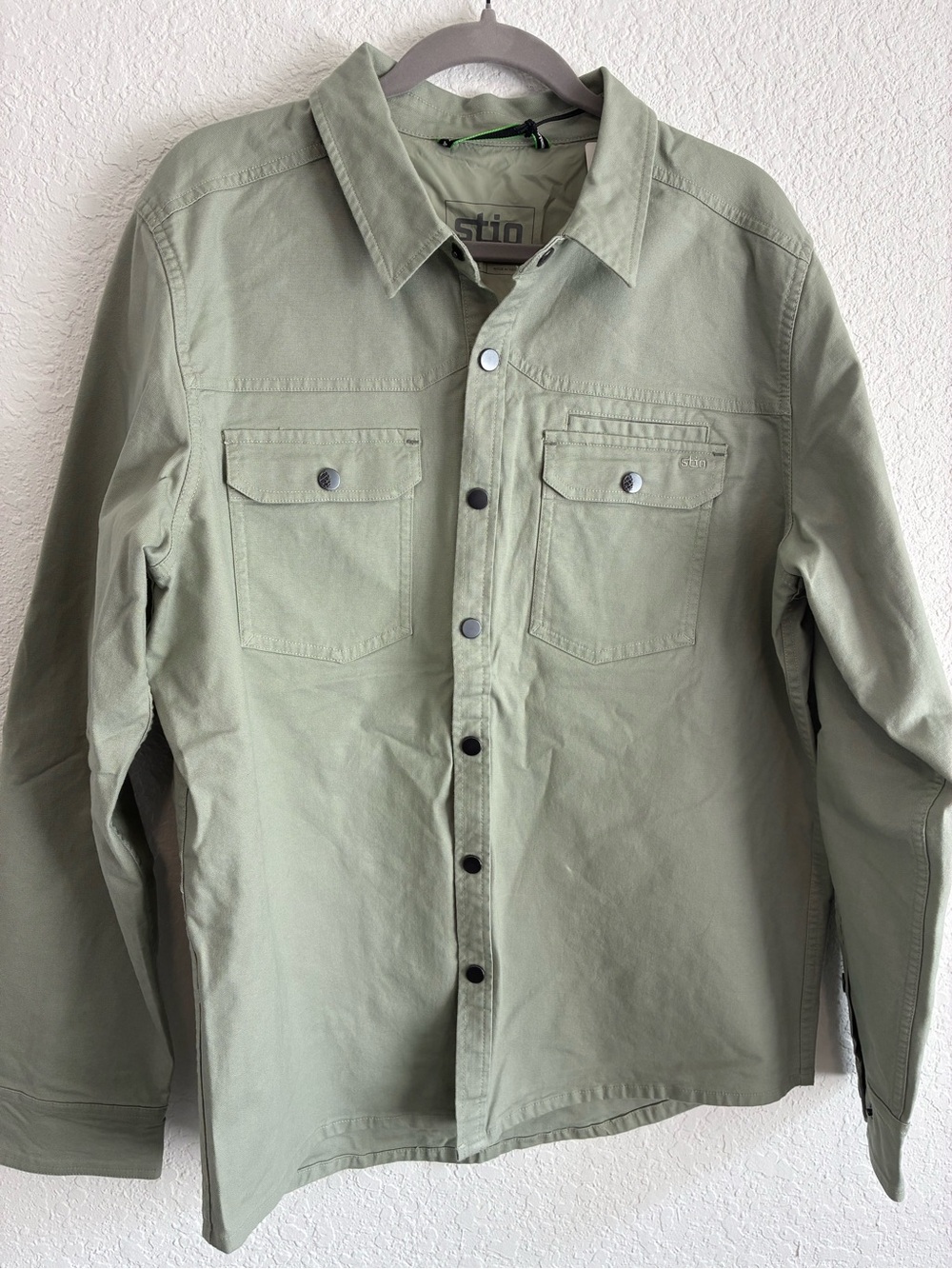Stio Men's Lightweight Sage Green Utility Shirt Jacket - Picture 1 of 5